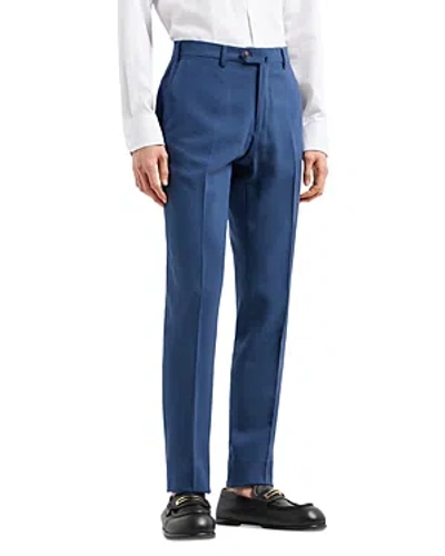 Emporio Armani Comfort Fit Suit Pants In Navy Blue