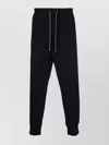 Emporio Armani Comfortable Trousers Featuring Elastic Waistband In Blue