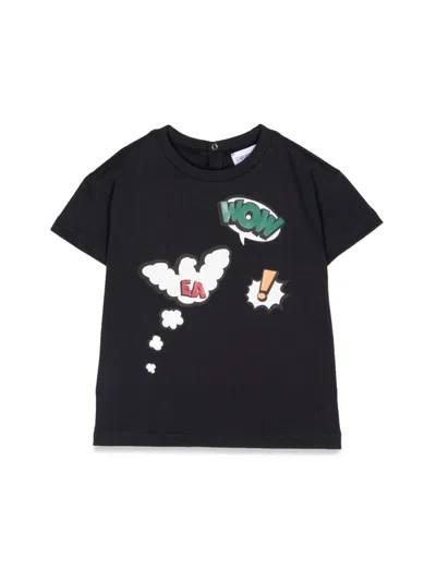 Emporio Armani Kids' Comic Print T-shirt In Blue