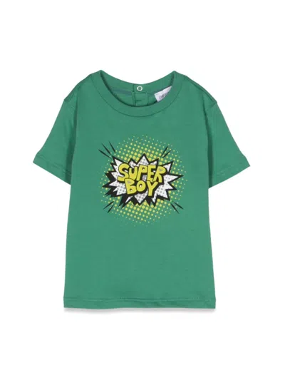 Emporio Armani Kids' Comic Print T-shirt In Green