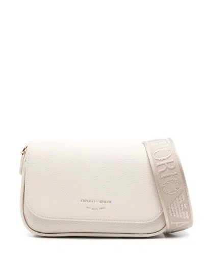 Emporio Armani Compact And Stylish Chain Wallet In Beige