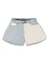 Emporio Armani Contrast-panel Denim Shorts In Mb167 Indaco / U0003 / U10