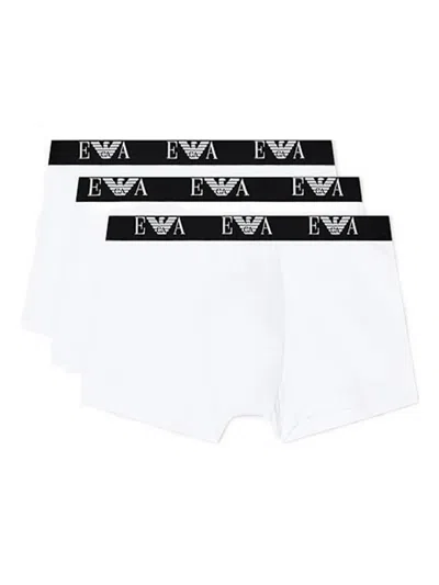 Emporio Armani Contrasting-waistband Boxers (set Of Three) In Animal Print