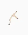 Emporio Armani Cord Brooch With Twisting In Beige