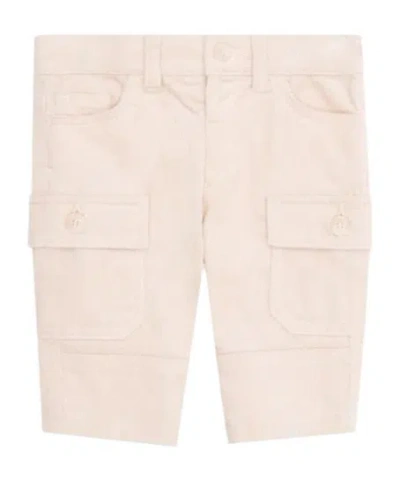 Emporio Armani Corduroy Tapered-leg Chinos In White