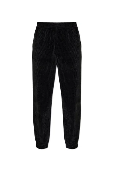 Emporio Armani Corduroy Trousers In Black