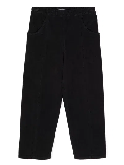 Emporio Armani Kids' Corduroy Trousers In Blue