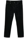 Emporio Armani Corduroy Trousers In Blue
