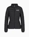Emporio Armani Core Lady Packable Puffer Jacket With Zip In Black