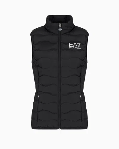 Emporio Armani Core Lady Packable Padded Gilet In Black