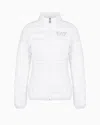 Emporio Armani Core Lady Packable Hooded Puffer Jacket In White