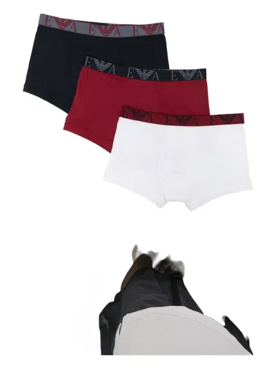 Emporio Armani Core Logo-band Boxers (set Of Three) In Multi