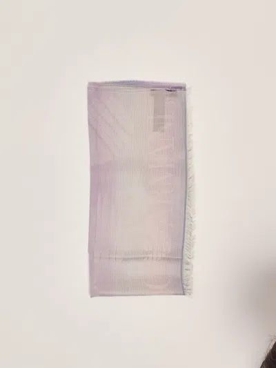 Emporio Armani Cotone Scarf In Fancy Lilac