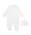 Emporio Armani Cotton All-in-one And Hat Set In White