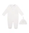 Emporio Armani Cotton All-in-one And Hat Set In White