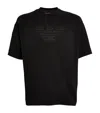 Emporio Armani Black Cotton T-shirt In Grey