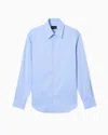 Emporio Armani Cotton Armure Shirt In Blue