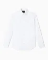 Emporio Armani Cotton Button-up Shirt In White