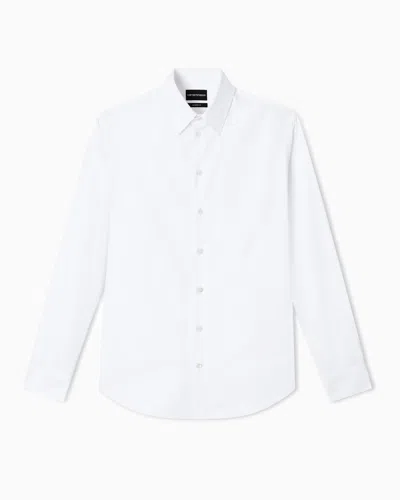 EMPORIO ARMANI COTTON ARMURE SHIRT