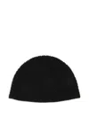 Emporio Armani Logo-patch Beanie Hat In Black