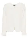 Emporio Armani Herringbone-pattern Zip-up Jacket