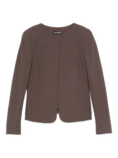 EMPORIO ARMANI COTTON BLEND BLAZER JACKET