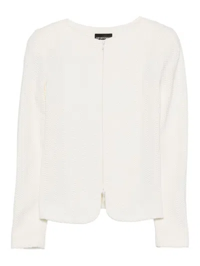 EMPORIO ARMANI COTTON BLEND BLAZER JACKET