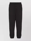 Emporio Armani Cotton Blend Jogging Trousers In Black