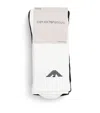 Emporio Armani Cotton-blend Logo Ankle Socks In White