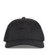 Emporio Armani Cotton-blend Logo Baseball Cap In Black