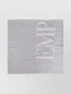 Emporio Armani Logo Cotton Blend Scarf