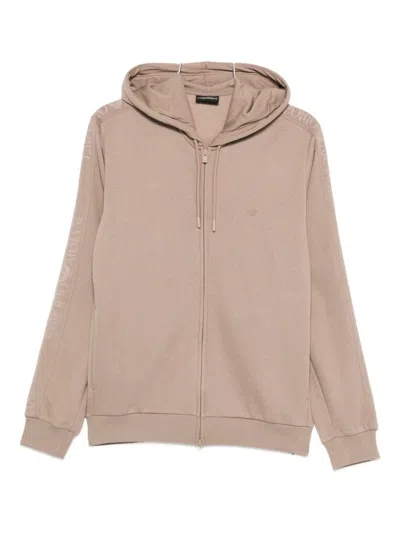 EMPORIO ARMANI EMPORIO ARMANI COTTON BLEND LOUNGEWEAR HOODIE