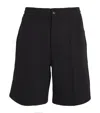 Emporio Armani Cotton-blend Shorts In Black
