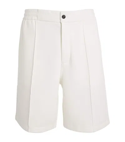 Emporio Armani Cotton-blend Shorts In White