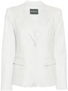 Emporio Armani Single-breasted Blazer In Grey