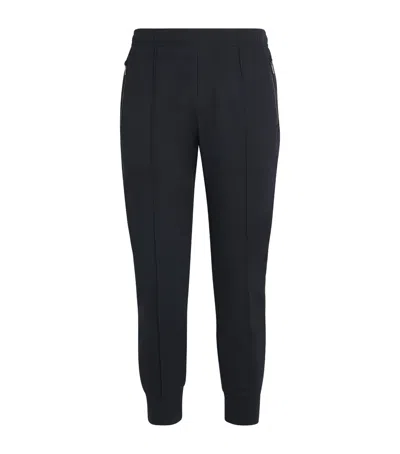 Emporio Armani Cotton-blend Slim-fit Trousers In Black