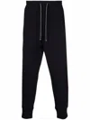 Emporio Armani Elasticated Waist Drawstring Track Pants In Black