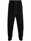 Emporio Armani Cotton Blend Sweatpants In Blue