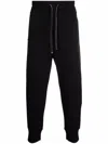 Emporio Armani Cotton Blend Sweatpants In Blue