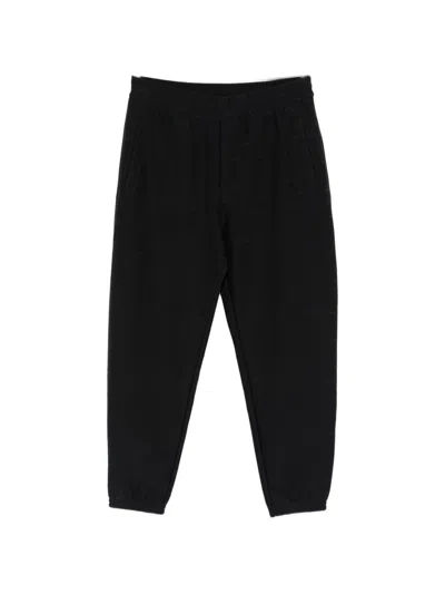Emporio Armani Cotton Blend Sweatpants In Black