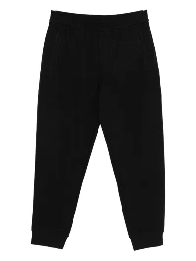 Emporio Armani Cotton Blend Sweatpants In Black