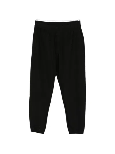 Emporio Armani Cotton Blend Sweatpants In Black