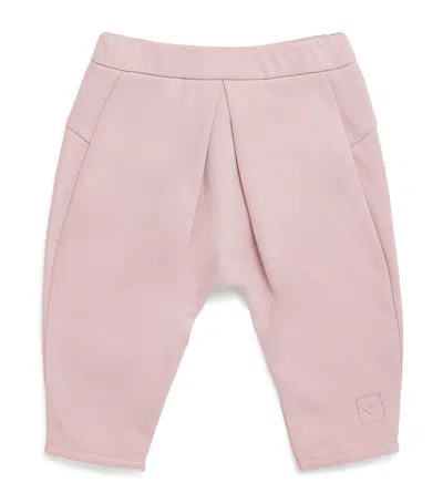 Emporio Armani Kids' Cotton-blend Sweatpants In Pink