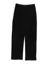 Emporio Armani Cotton Blend Trousers With Elastic Waistband In Black