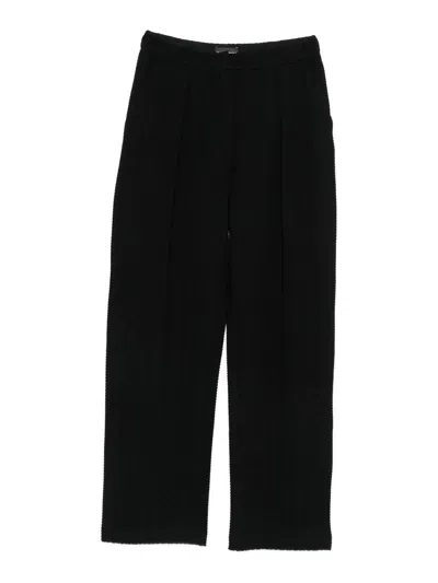EMPORIO ARMANI COTTON BLEND TROUSERS