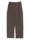 Emporio Armani Chevron-motif Pleated Straight Trousers In Multi
