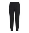 Emporio Armani Cotton-blend Zip-pocket Sweatpants In Black