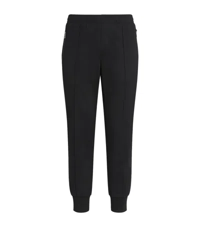 Emporio Armani Cotton-blend Zip-pocket Sweatpants In Black
