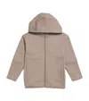 Emporio Armani Cotton-blend Zip-up Hoodie In Neutral