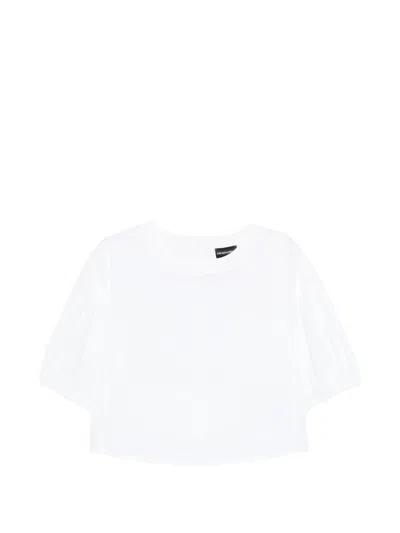 Emporio Armani Cotton Blouse In White